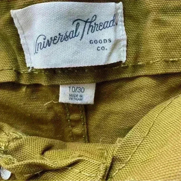 Universal thread, dark mustard/khaki high rise midi canvas,hiking,Camping,SZ-10 - Picture 6 of 7